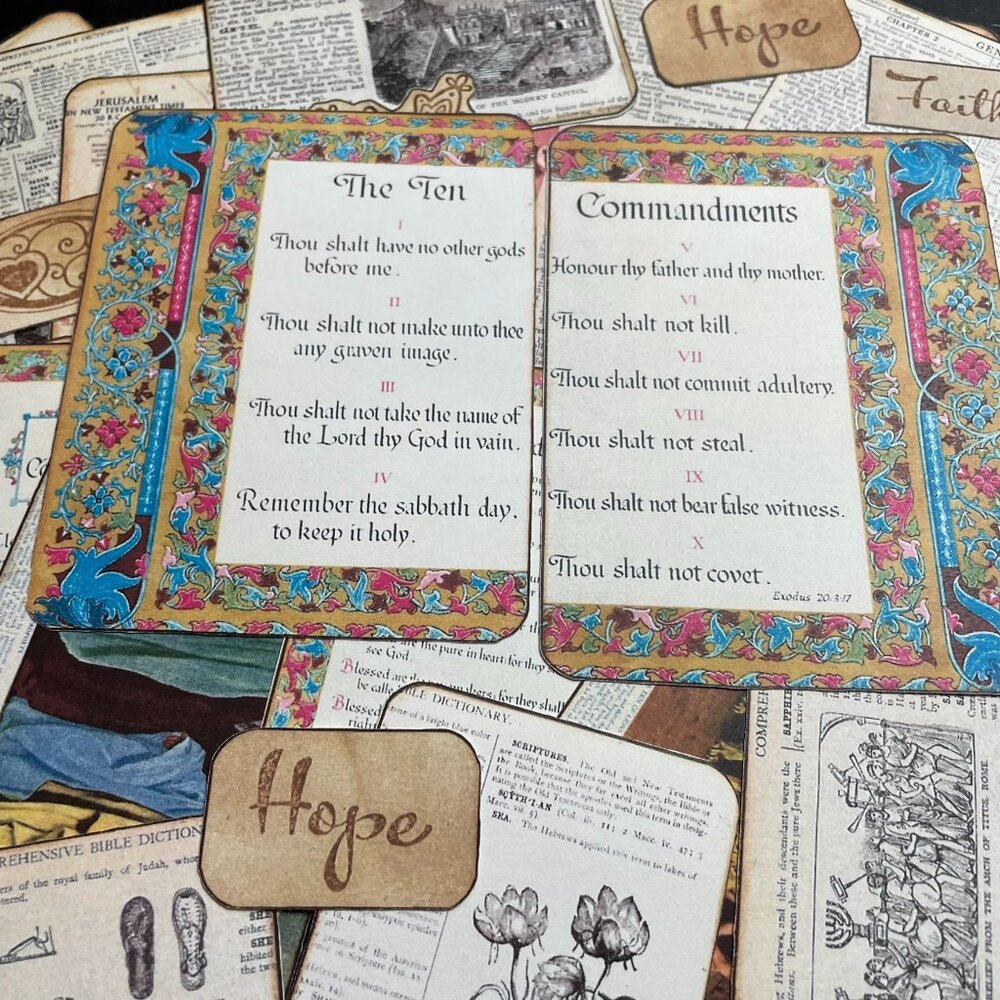 Lot 26 Plus Faith Journaling Cards mq Illustrated Bible Journaling Kit Supplies